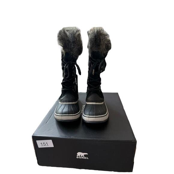 NWT Sorel Women's Black/Quarry Joan of Arctic Boot Size 8 - Picture 6 of 12
